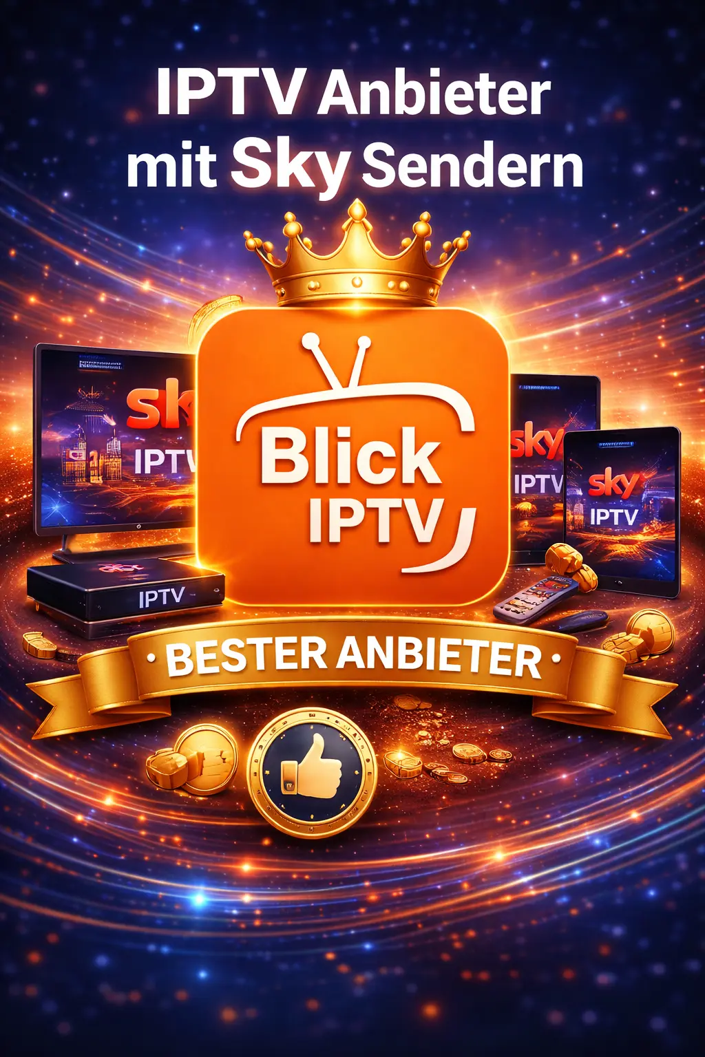 IPTV Anbieter mit Sky Sendern