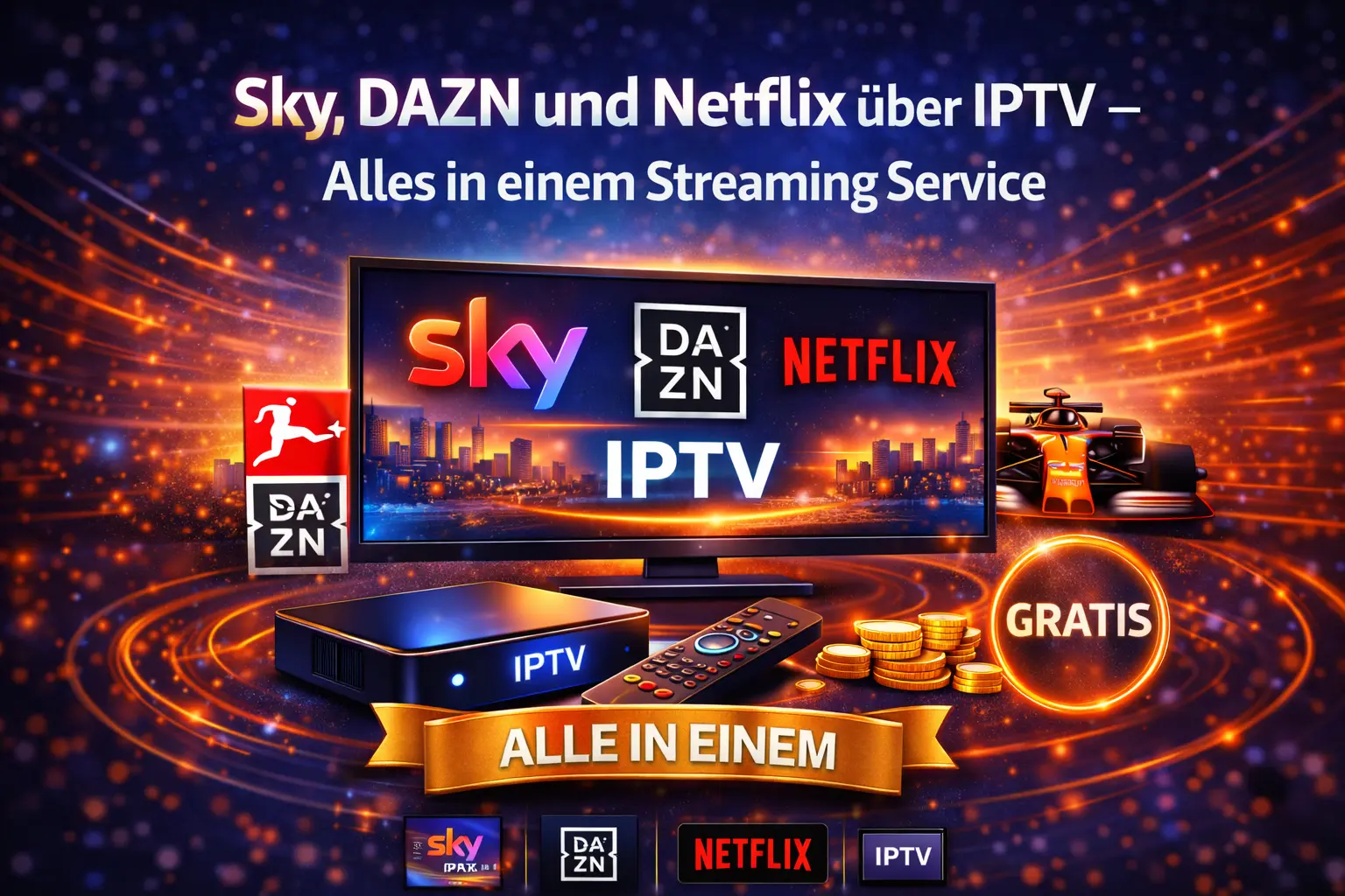 iptv sky dazn netflix